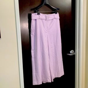 Brand New With Tags Ann Taylor Gingham Culotte Pants Size 12